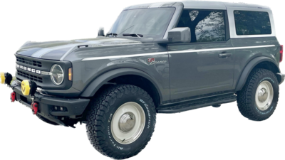 2021-up Ford Bronco UPPER Body Crease Heritage Style Stripe 2021-up Ford Bronco UPPER Body Crease Heritage Style Stripe