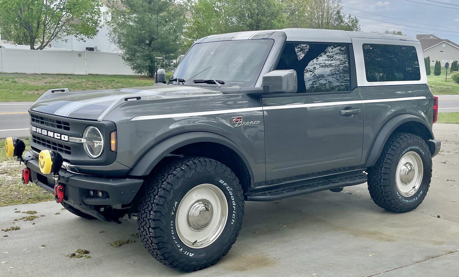 2021-up Ford Bronco UPPER Body Crease Heritage Style Stripe