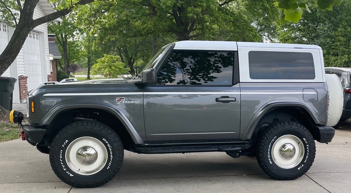 2021-up Ford Bronco UPPER Body Crease Heritage Style Stripe
