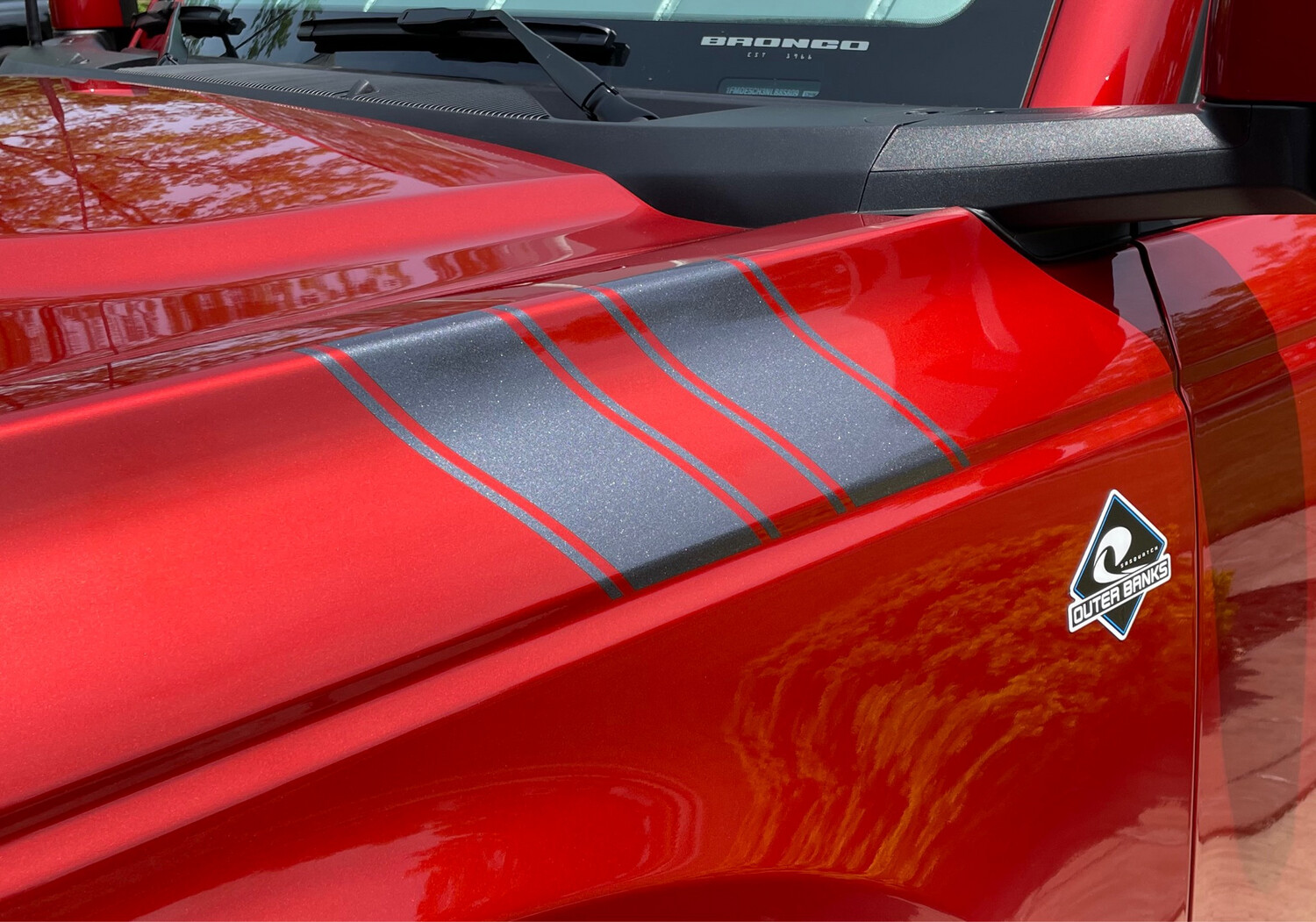 2021-up Ford Bronco Hashmark Style Front Fender Graphics