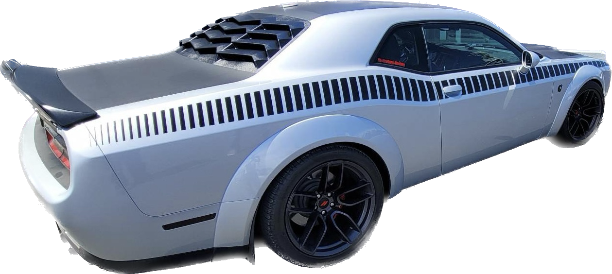 2008 - Up Dodge Challenger Gen 2 AAR Style Full Upper Strobe Stripes