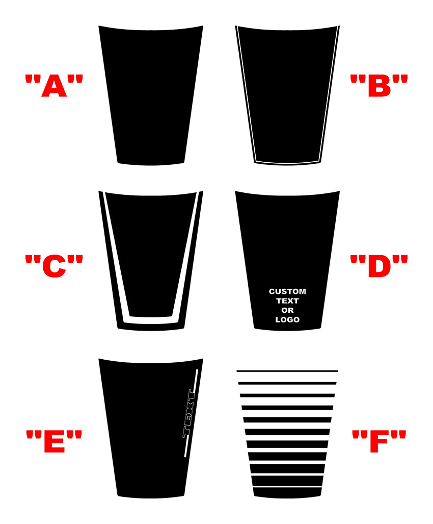 2023 DODGE HORNET One Piece Hood Blackout Graphics