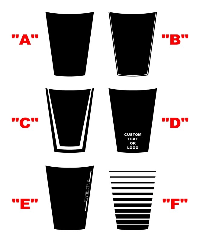 2023 DODGE HORNET One Piece Hood Blackout Graphics