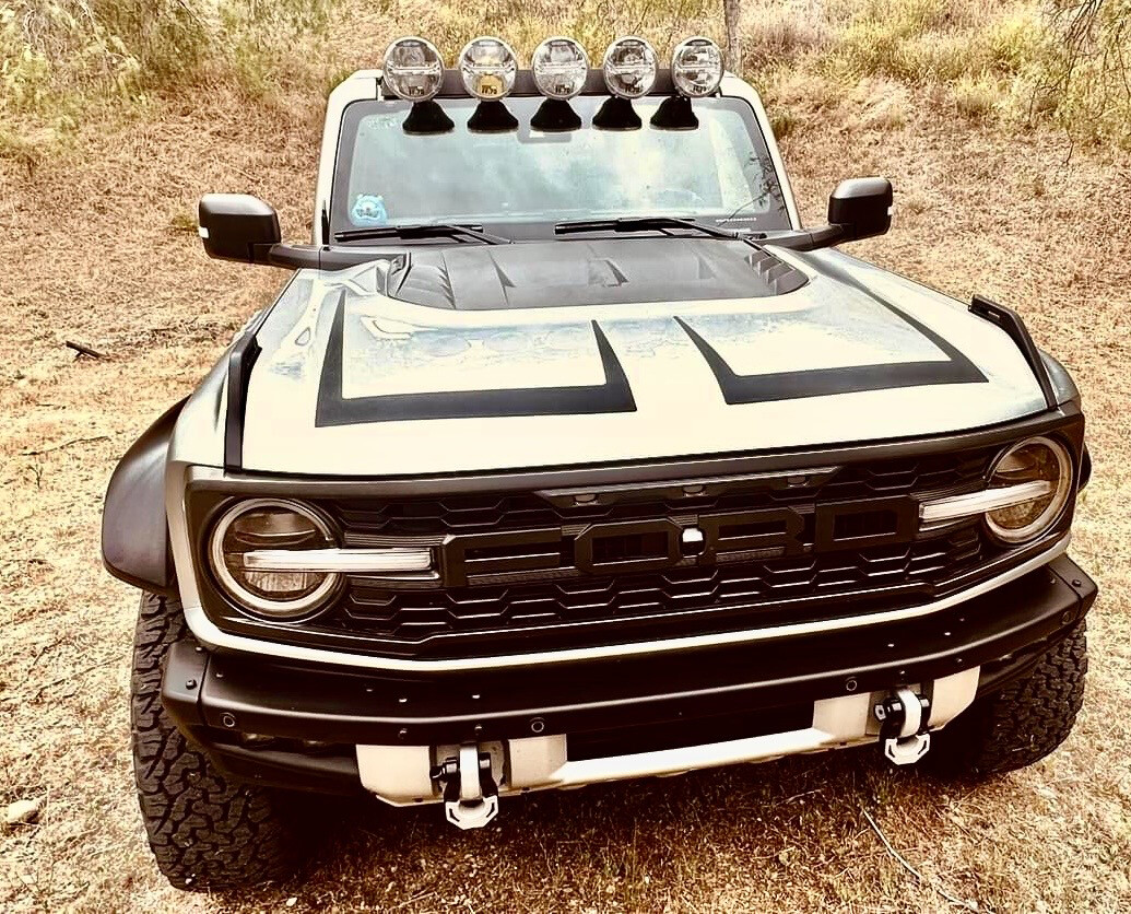 2021-up Ford Bronco Scallop Style Vinyl Hood Graphics Kit
