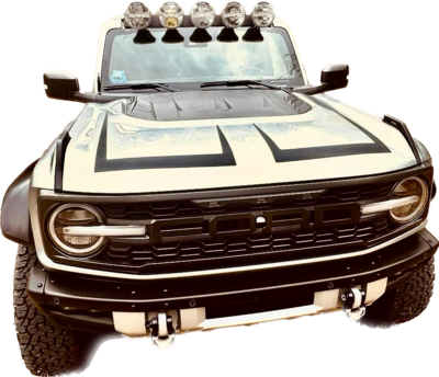 2021-up Ford Bronco Scallop Style Vinyl Hood Graphics Kit