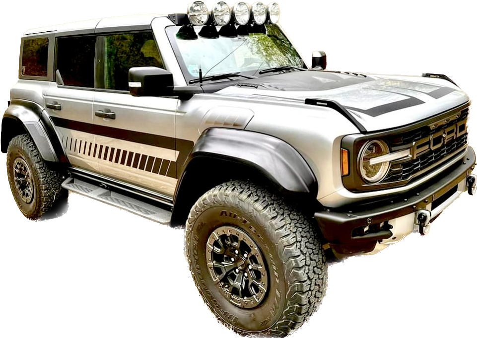 2021-up Ford Bronco Retro Explorer Style Side Graphics Kit