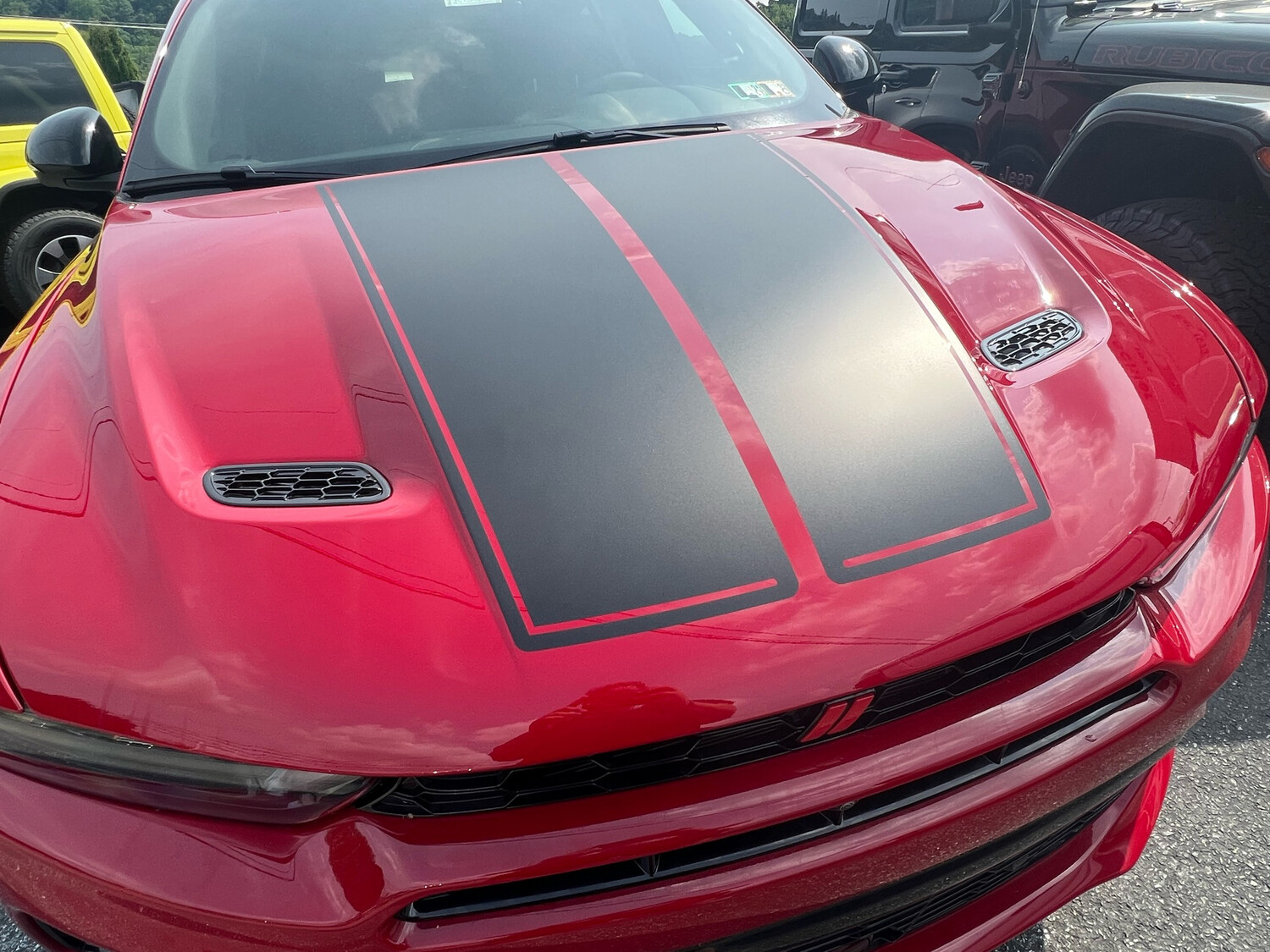 2023 DODGE HORNET Split Style Hood Stripes