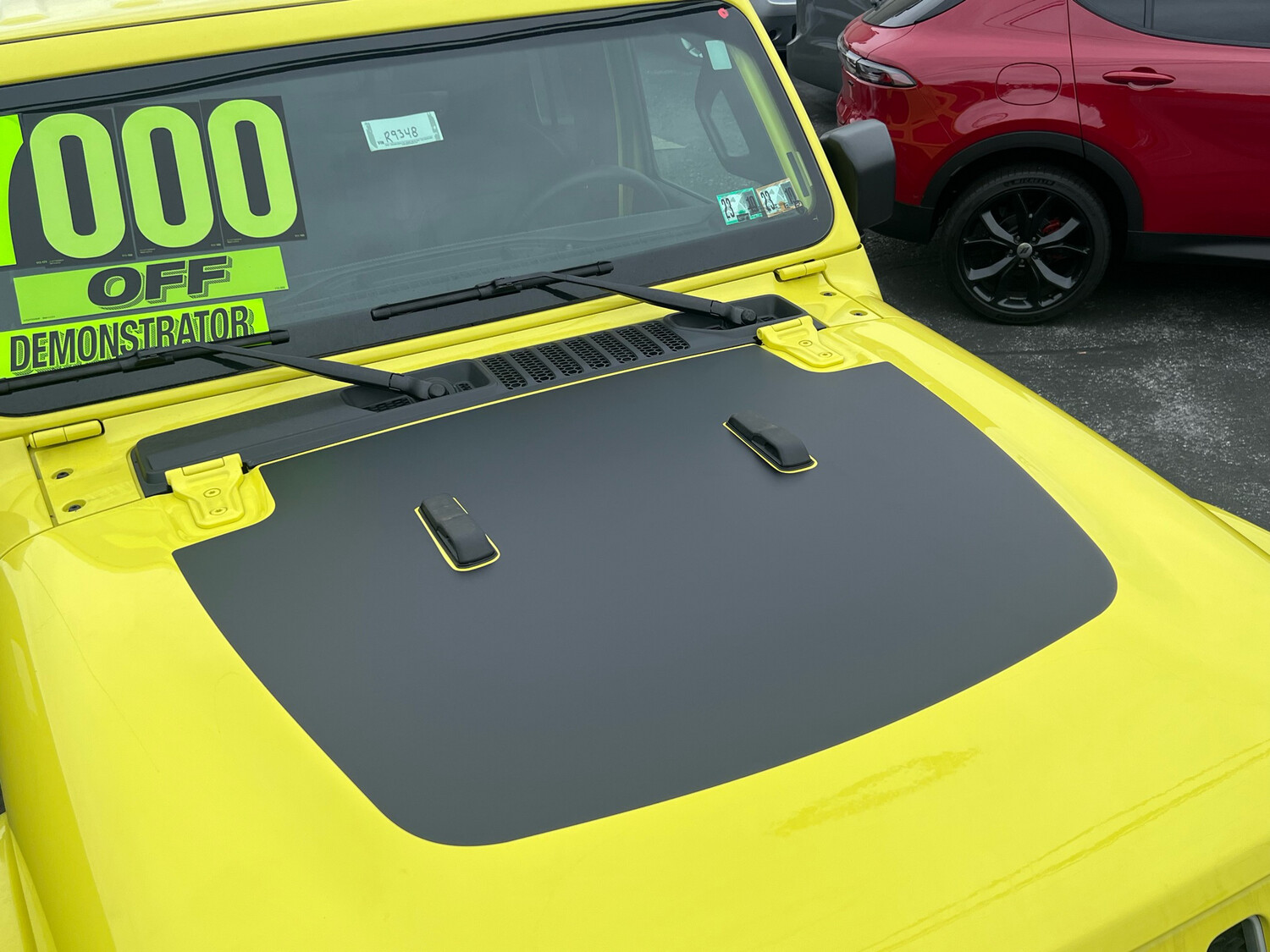 2018 - up Jeep Gladiator JT Wrangler JL JLU Hood Blackout Vinyl Graphics