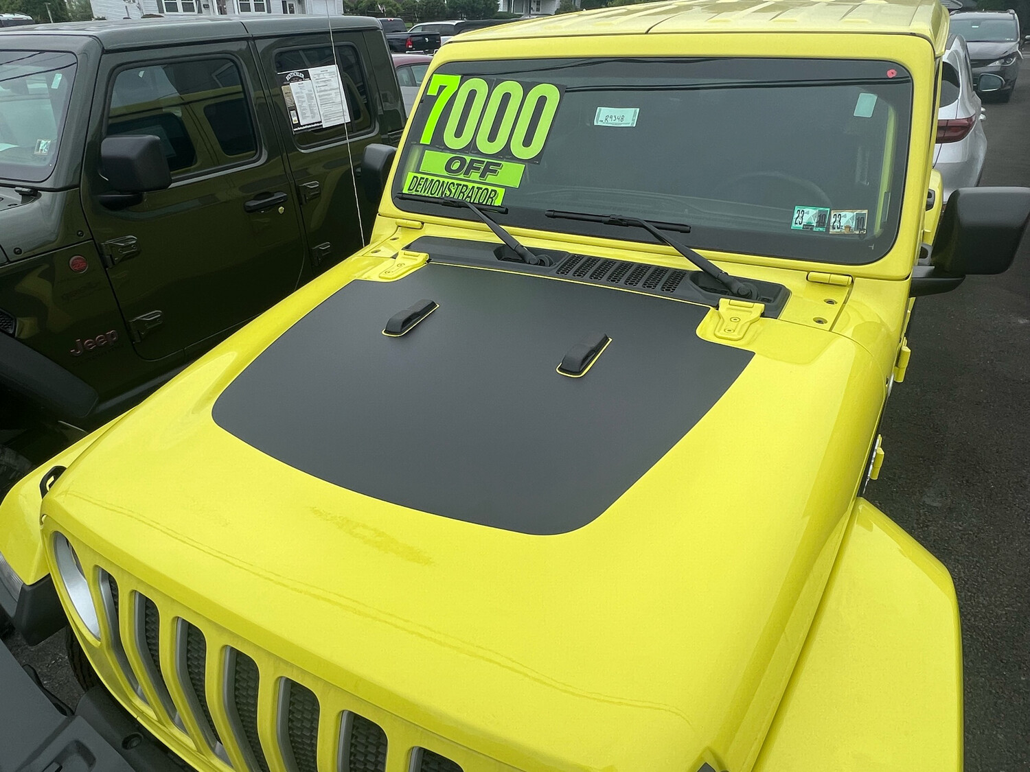 2018 - up Jeep Gladiator JT Wrangler JL JLU Hood Blackout Vinyl Graphics