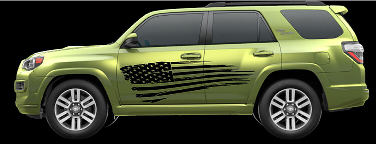 2010 - Up Toyota 4Runner Large Tattered Flag Stripe Kit