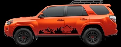 2010 - Up Toyota 4Runner Large Forest/Mountain Graphics Kit #1