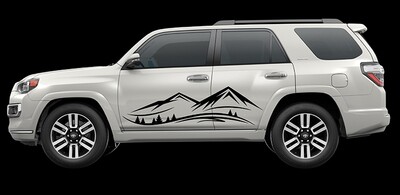 2010 - Up Toyota 4Runner Large Forest/Mountain Graphics Kit #2