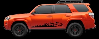 2010 - Up Toyota 4Runner Large Forest/Mountain Graphics Kit #3
