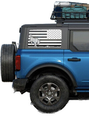 2021-up Ford Bronco Rear Side Window Graphics