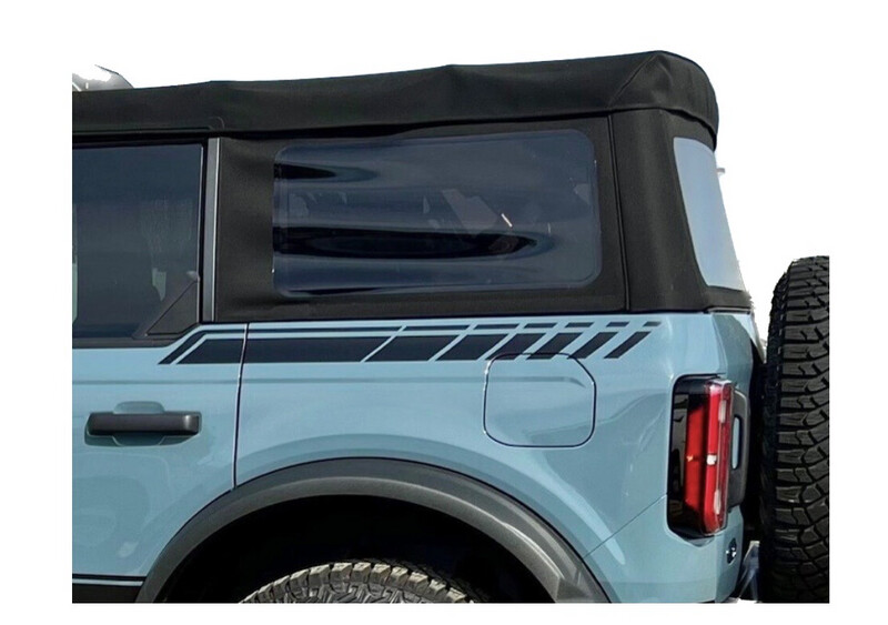 2021-up Ford Bronco Rear Quarter Side Graphics Kit