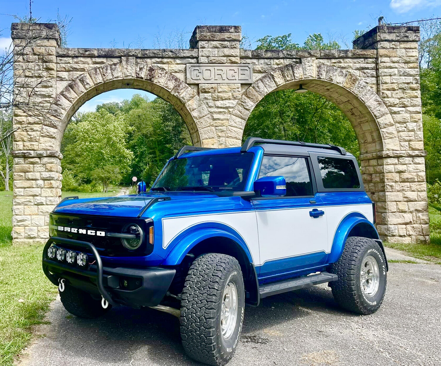 2021-up Ford Bronco Two Tone Center Body Graphics
