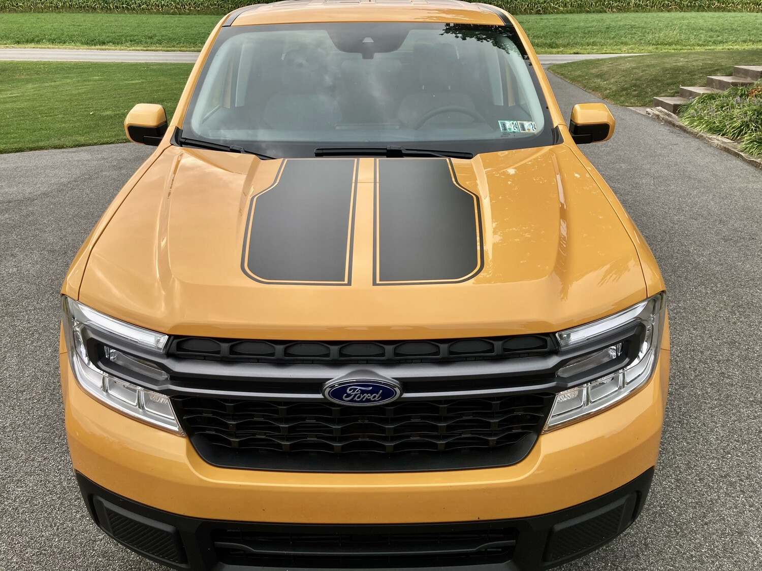 2022-UP Ford Maverick Large Hood Blackout Decal