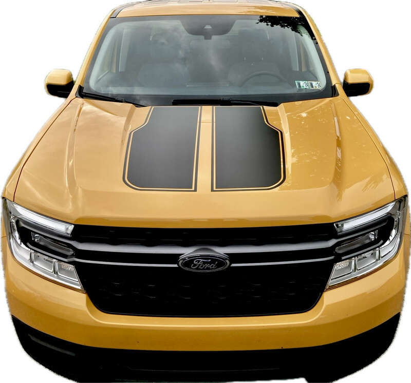 2022-UP Ford Maverick Large Hood Blackout Decal