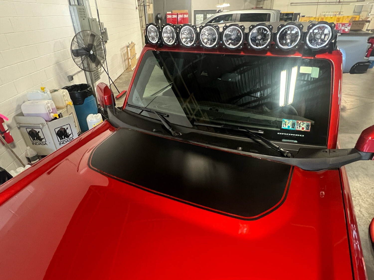 2021-up Ford Bronco Hood Bump Vinyl Graphics Kit