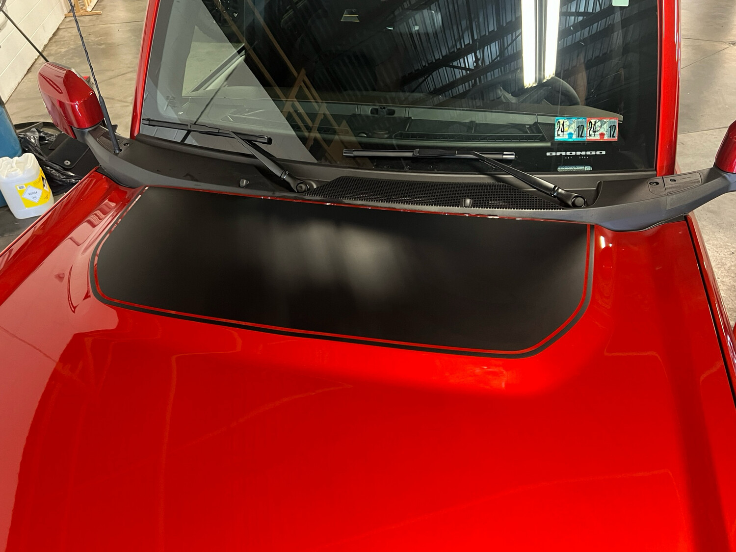 2021-up Ford Bronco Hood Bump Vinyl Graphics Kit