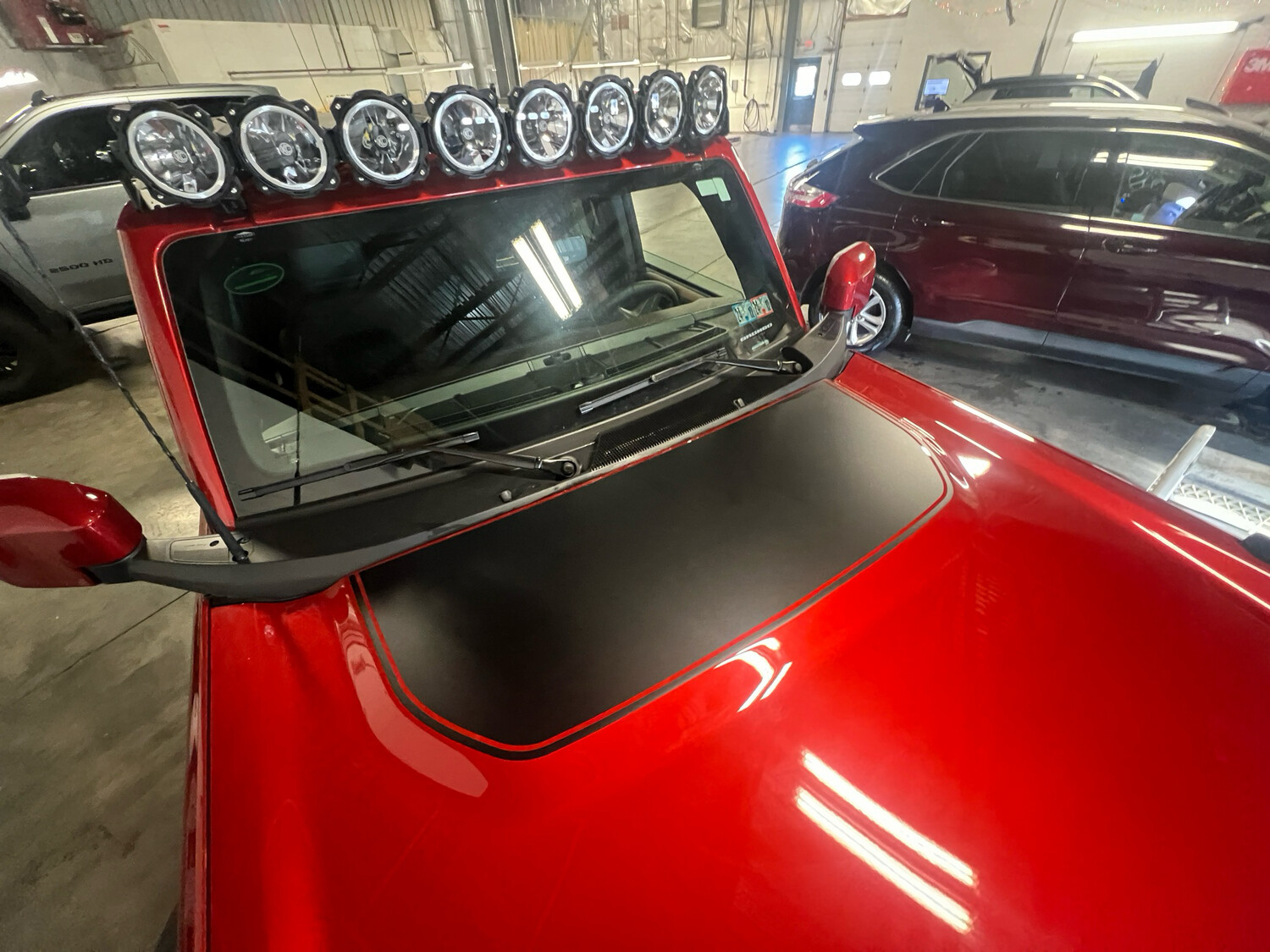 2021-up Ford Bronco Hood Bump Vinyl Graphics Kit