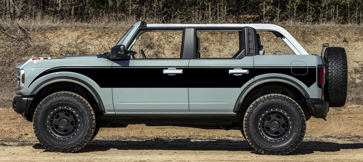 2021-up Ford Bronco Superwide Center Body Graphics
