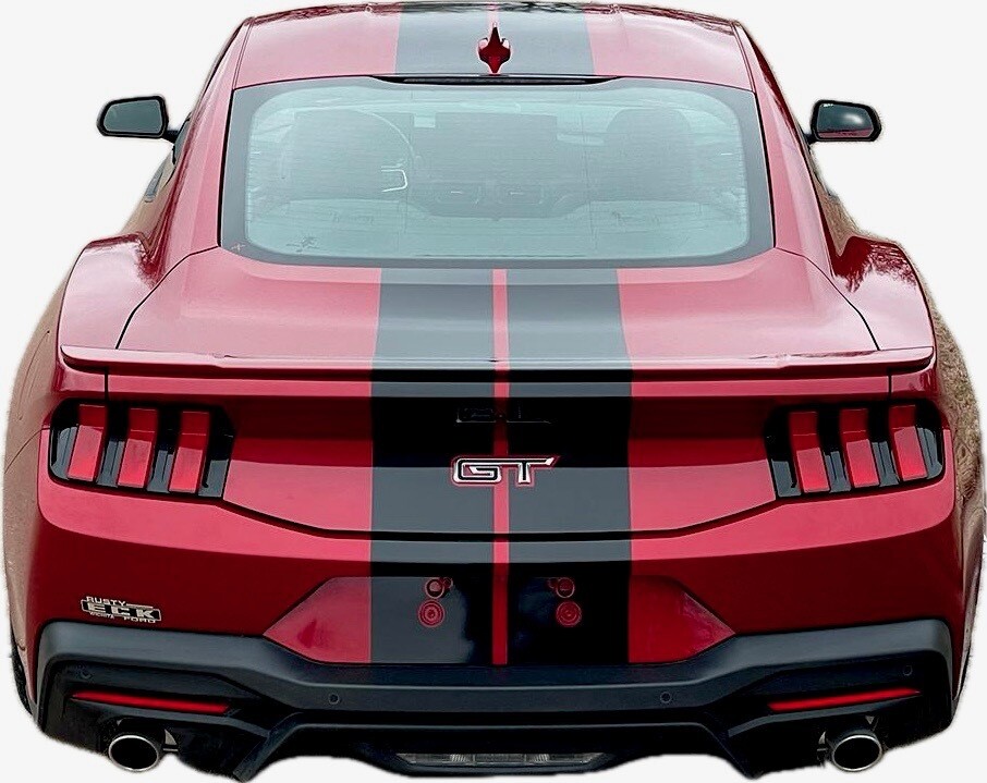 2024 - Up Mustang 8" Wide Bumper to Bumper Rally Stripes