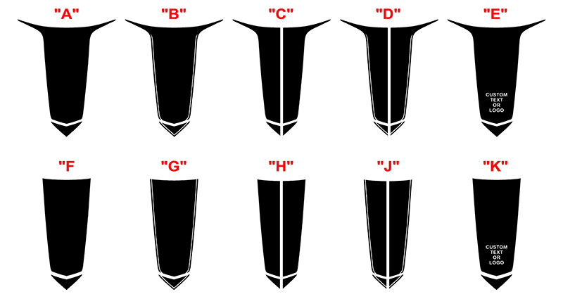 C8 Corvette "Stingray R/ Z06" Jake Style Hood Stripe