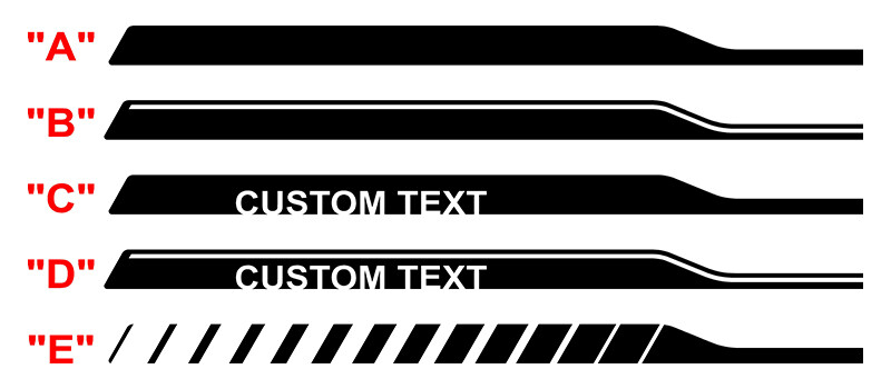 2021-up Bronco Sport "Rider" Side Decal Graphics