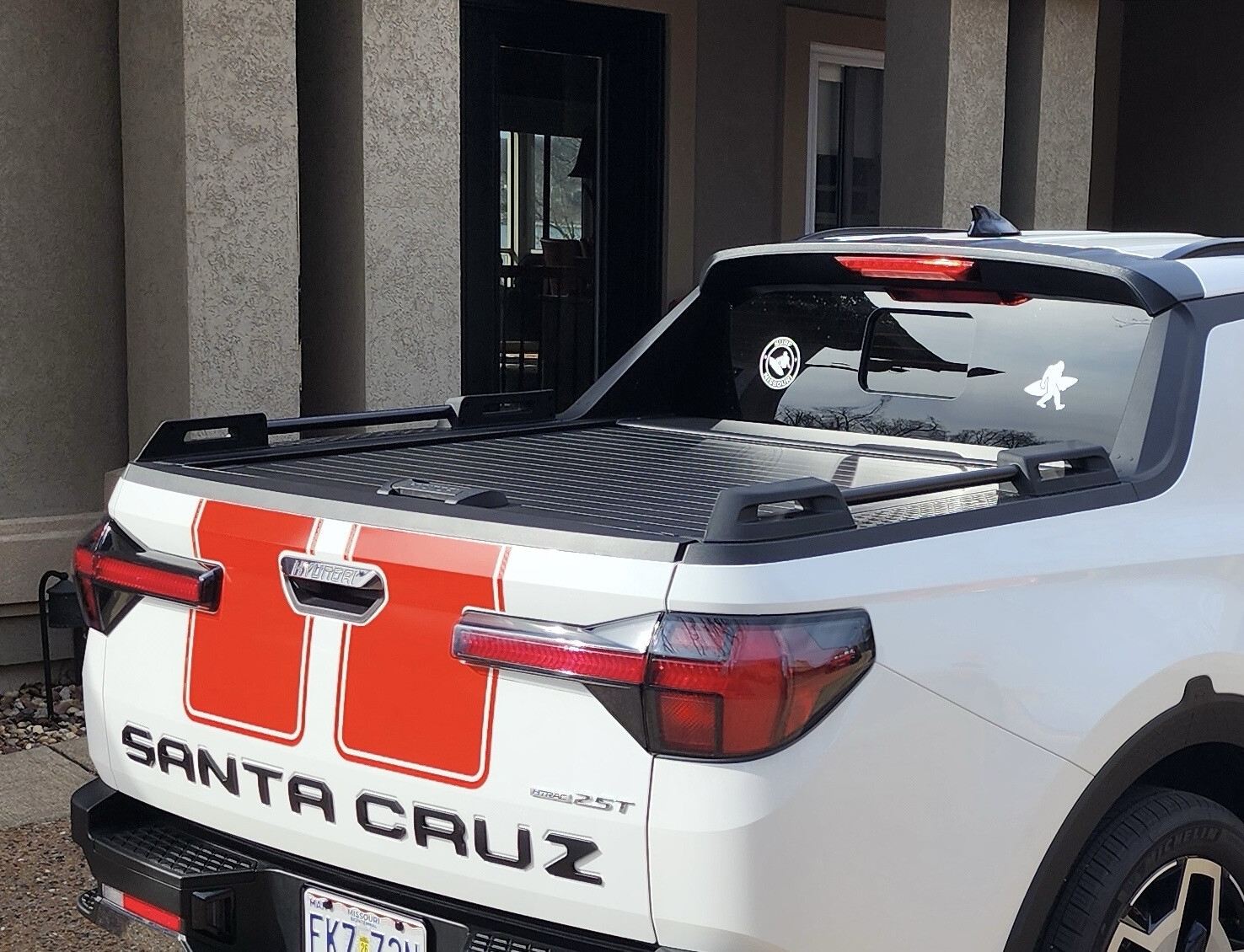 2022-up Hyundai Santa Cruz Dual Wide Rally Stripe Vinyl Graphics Kit