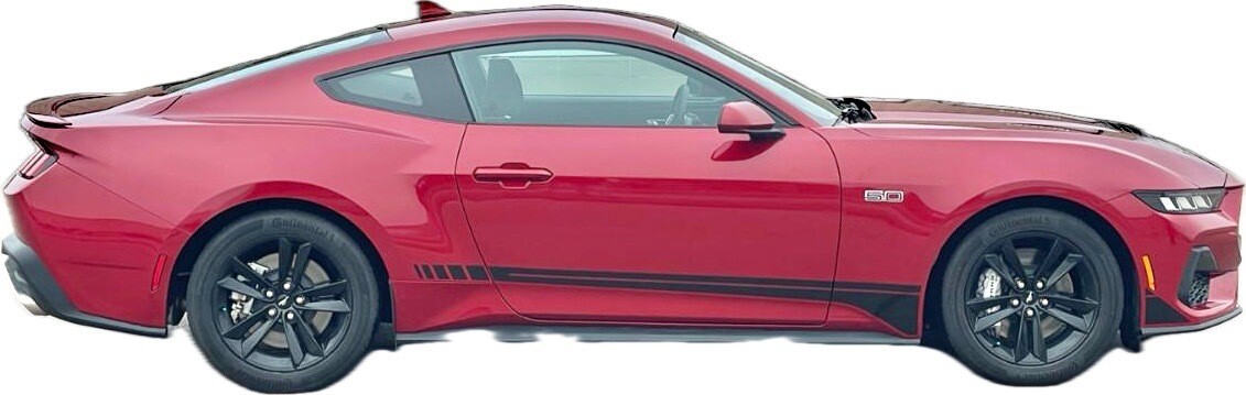 2024 - Up Mustang Base/Ecoboost/GT/Darkhorse Raceway Rocker Stripes