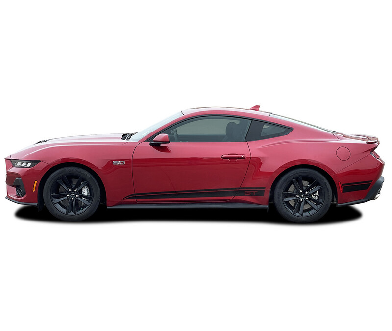 2024 - Up Mustang Base/Ecoboost/GT/Darkhorse Coast Rocker Stripes