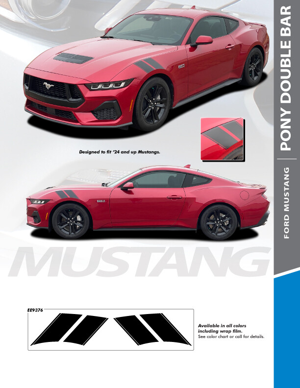 2024 - Up Mustang Base/Ecoboost/GT/Darkhorse Fender Hashmarks