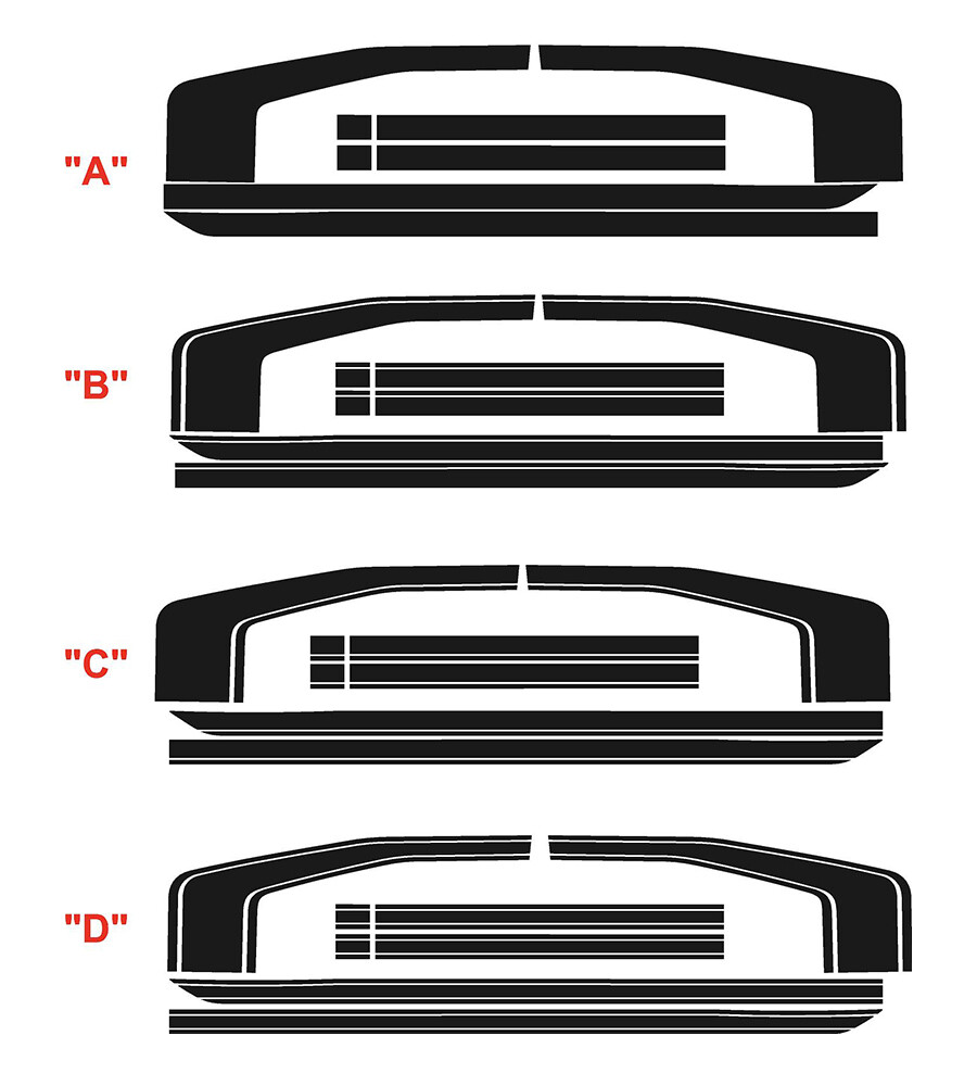2014 - 2018 Silverado 1500 Rally Edition Style Side Hockey Stripes