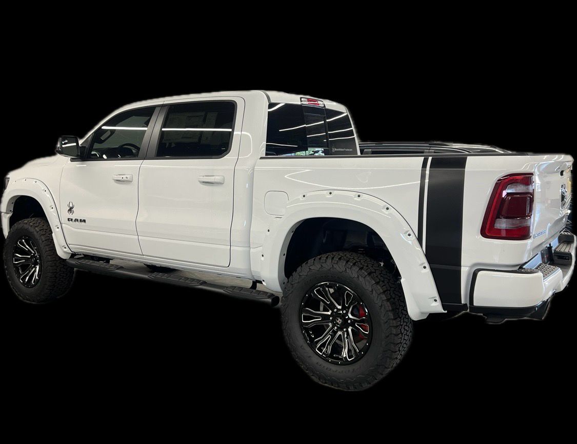 2019 - Up Dodge Ram Bedside Tail Scat Pack Style Bumblebee Stripes