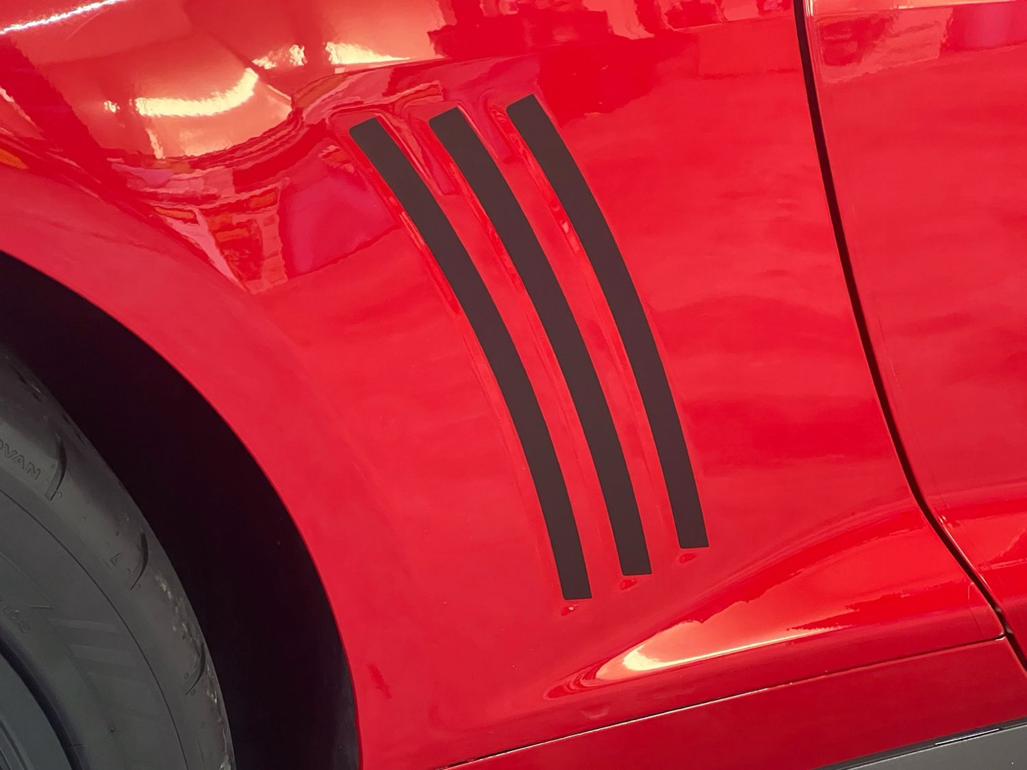 2010 - 2015 Chevrolet Camaro Rear Quarter Panel Side Vent Accent Blackout Decals Style I