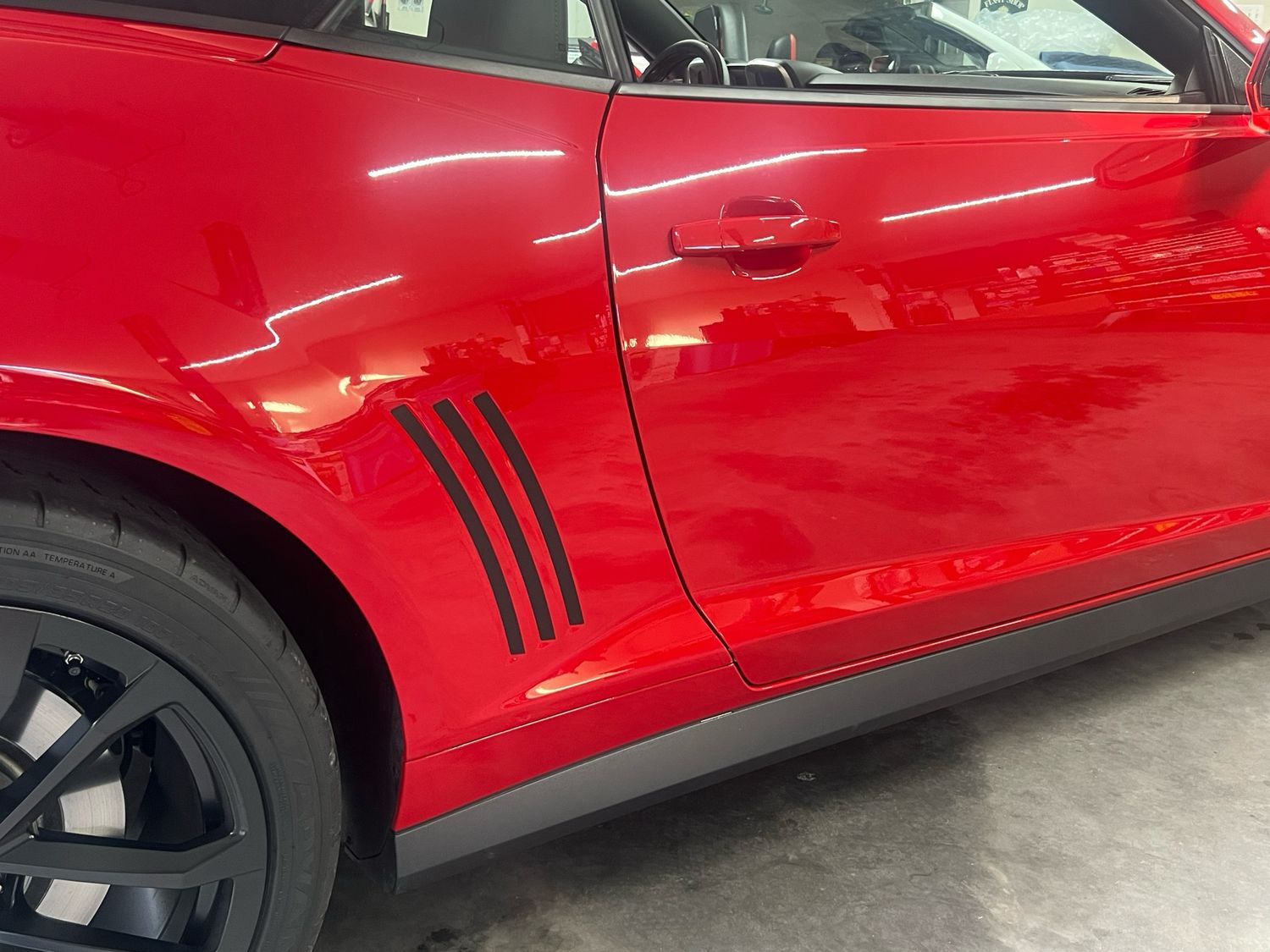 2010 - 2015 Chevrolet Camaro Rear Quarter Panel Side Vent Accent Blackout Decals Style I