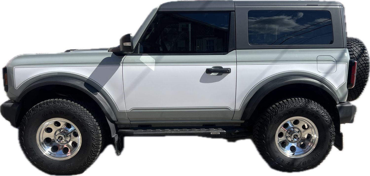 2021-up Ford Bronco Two Tone Center Body Graphics