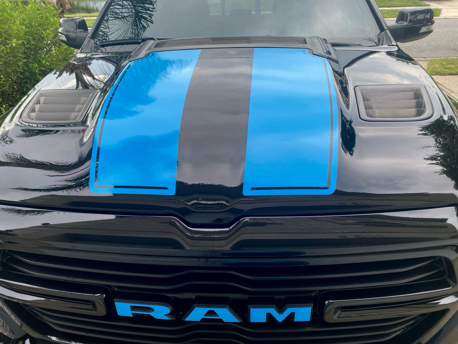 2019 - Up Ram 1500 Rebel / Sport Hood and Tailgate Rally Stripe Kit-EBspecial