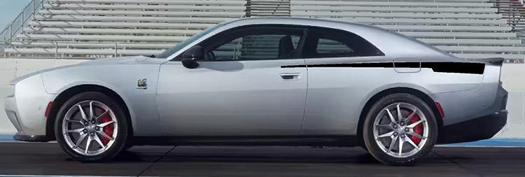 2024 & Up  Dodge Charger EV 2 Door Extended Style Rear QP Decals