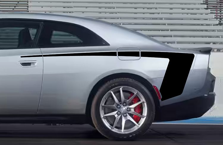 2024 & Up  Dodge Charger EV 2 Door Full Length Hockey Stripes
