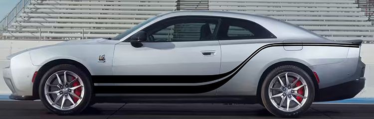 2024 & Up  Dodge Charger EV 2 Door Swoosh Vinyl Graphic Decals