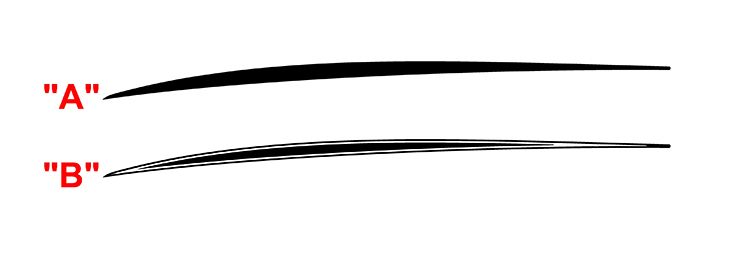 2024 & Up  Dodge Charger EV 2 Door Front Fender Vinyl Decals