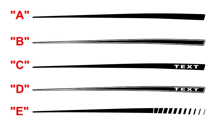 2024 & Up  Dodge Charger EV 2 Door  Daytona Style Rear QP Decals