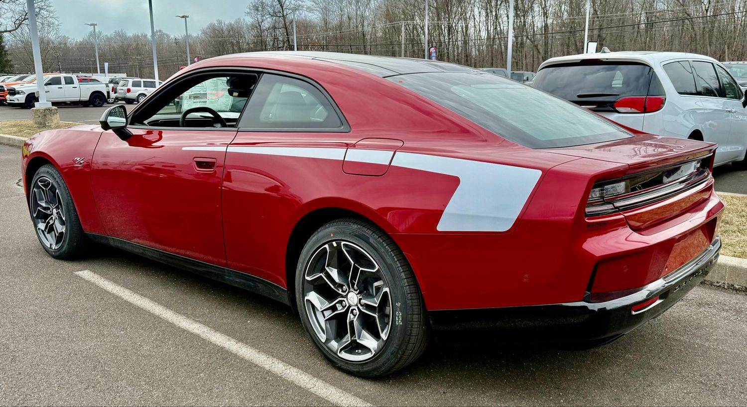 2024 & Up  Dodge Charger EV 2 Door Short  Hockey Stripes