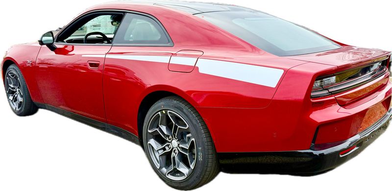 2024 & Up  Dodge Charger EV 2 Door Extended Style Rear QP Decals