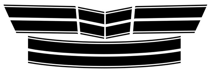 2024 & Up  Dodge Charger EV 2 Door Tail Stripe Vinyl Decals
