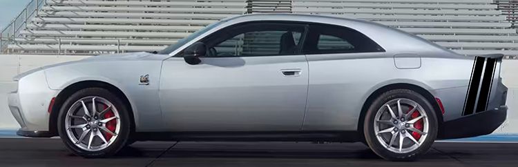 2024 & Up  Dodge Charger EV 2 Door Tail Stripe Vinyl Decals