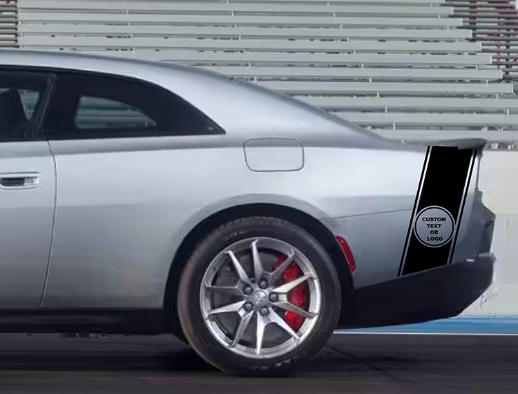 2024 & Up  Dodge Charger EV 2 Door Tail Stripe Vinyl Decals