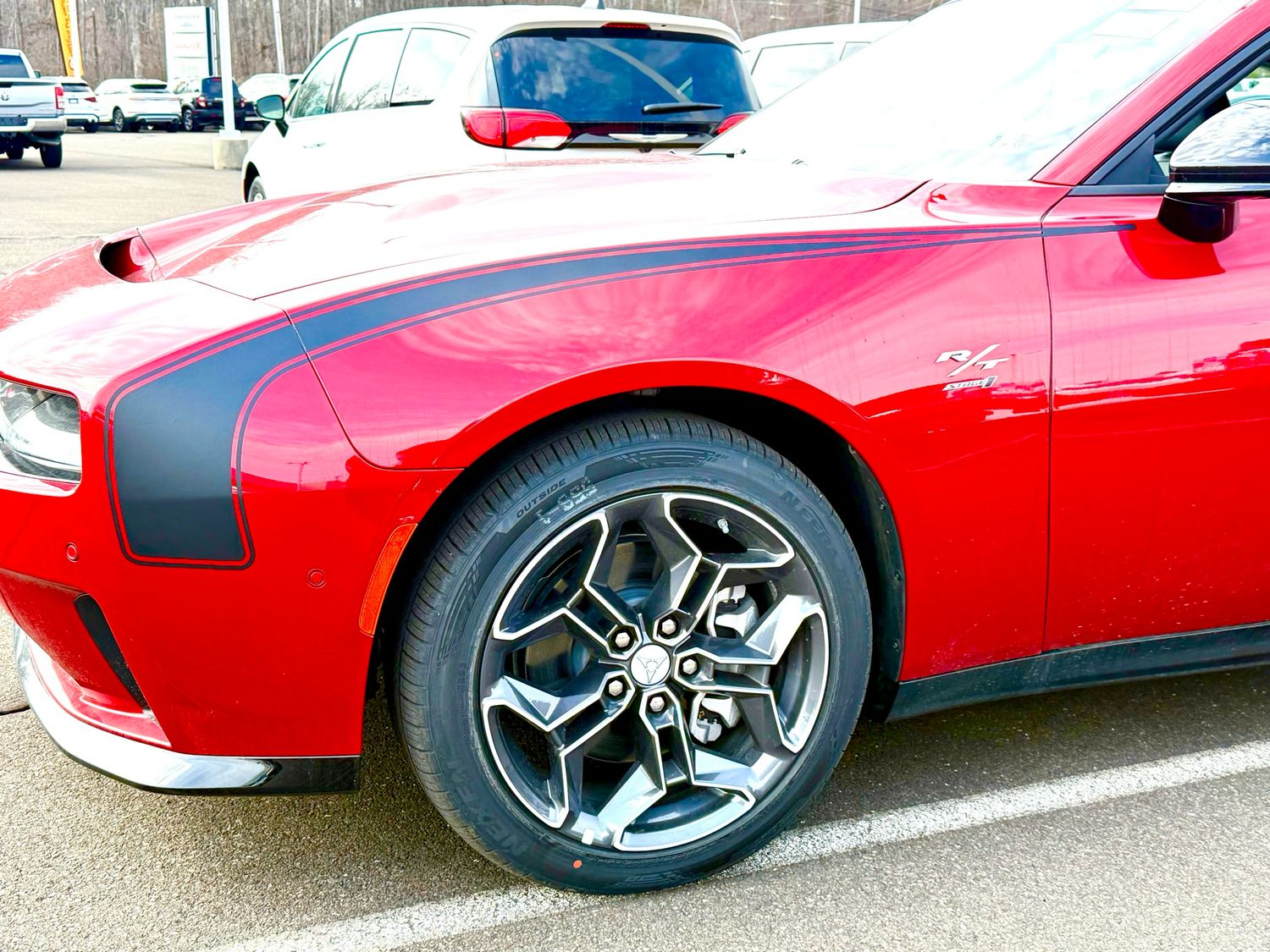2024 & Up  Dodge Charger EV 2 Door Front Fender Hockey Stripe Decals
